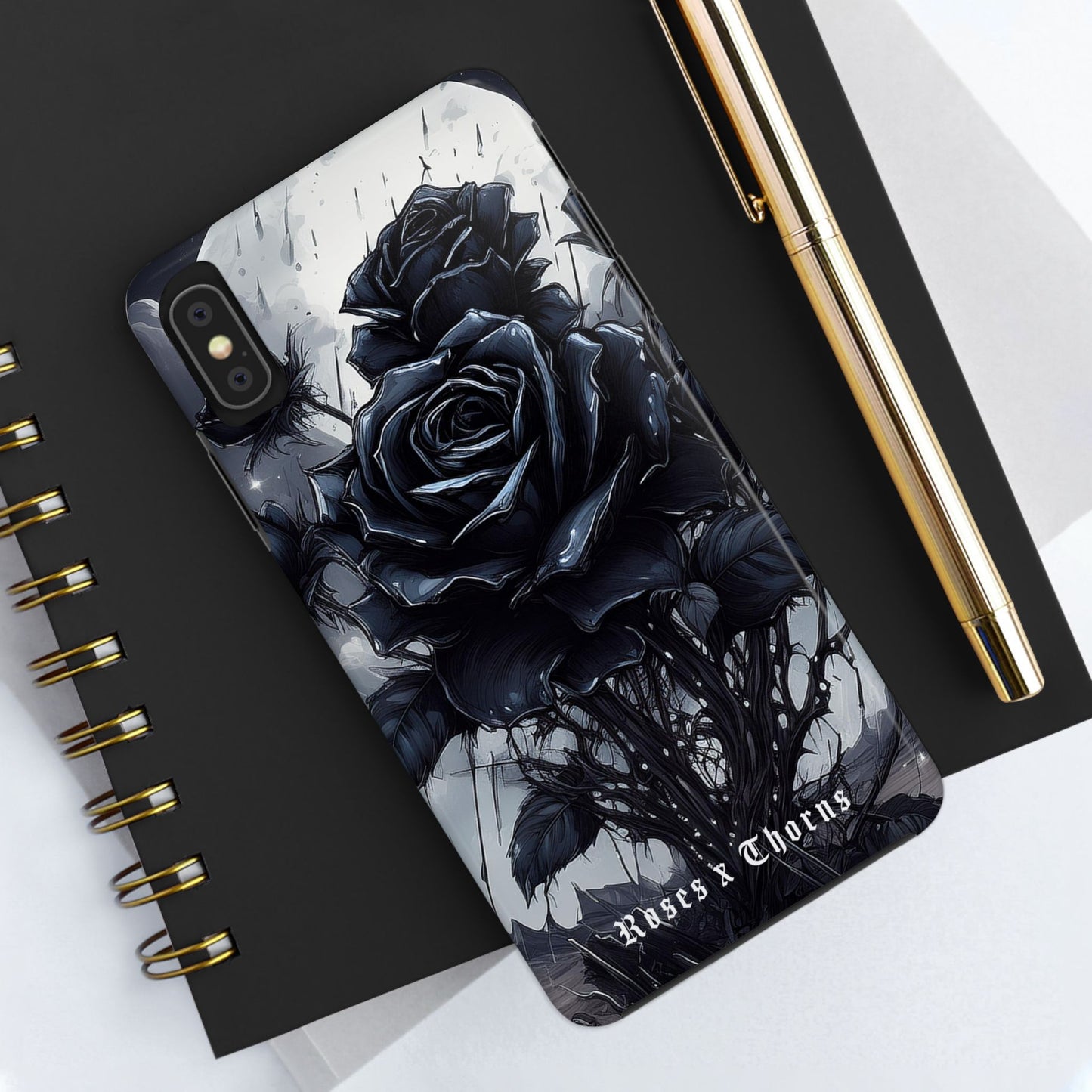 Black Desert Roses x Thorns Phone Cases