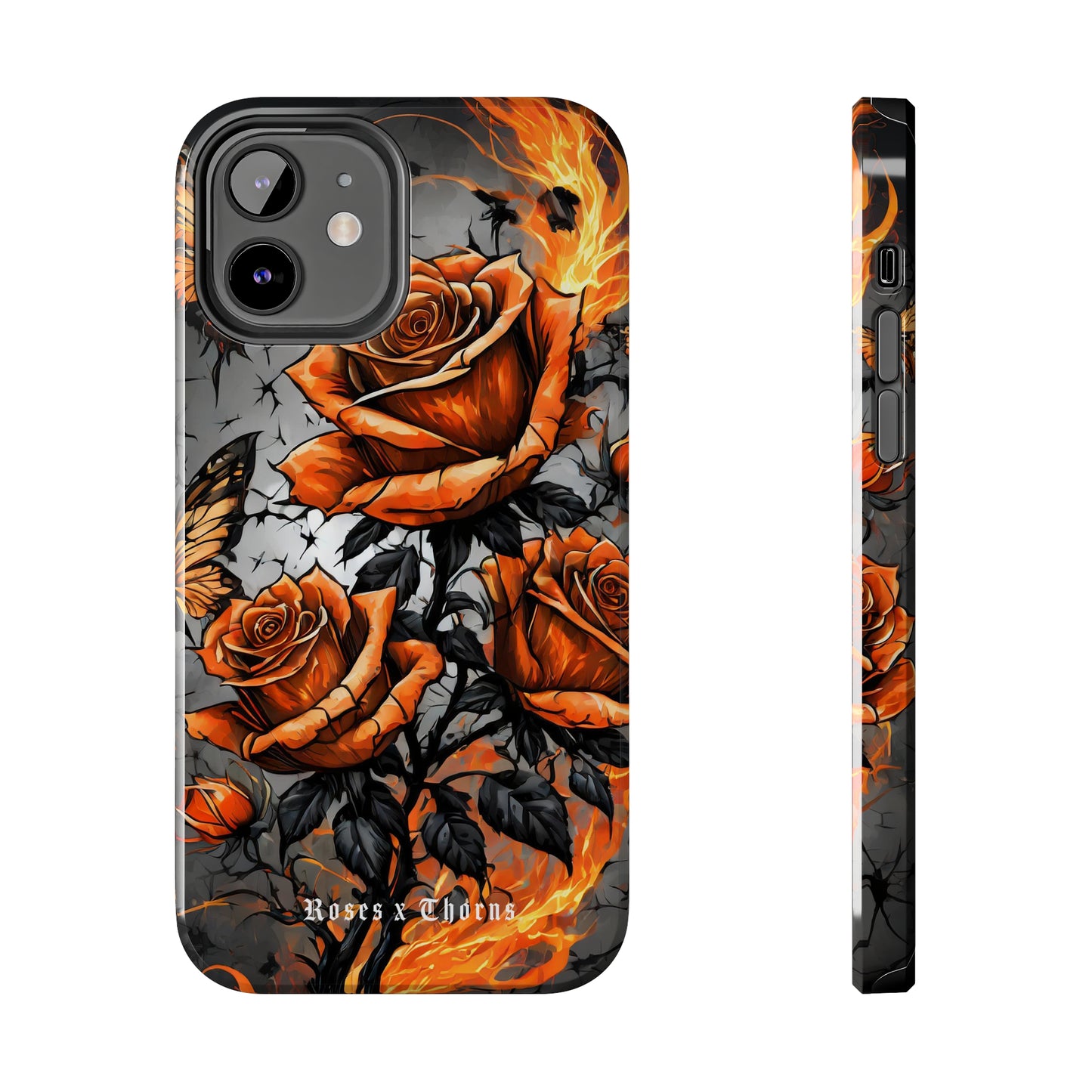 Orange Roses x Thorns Tough Phone Cases