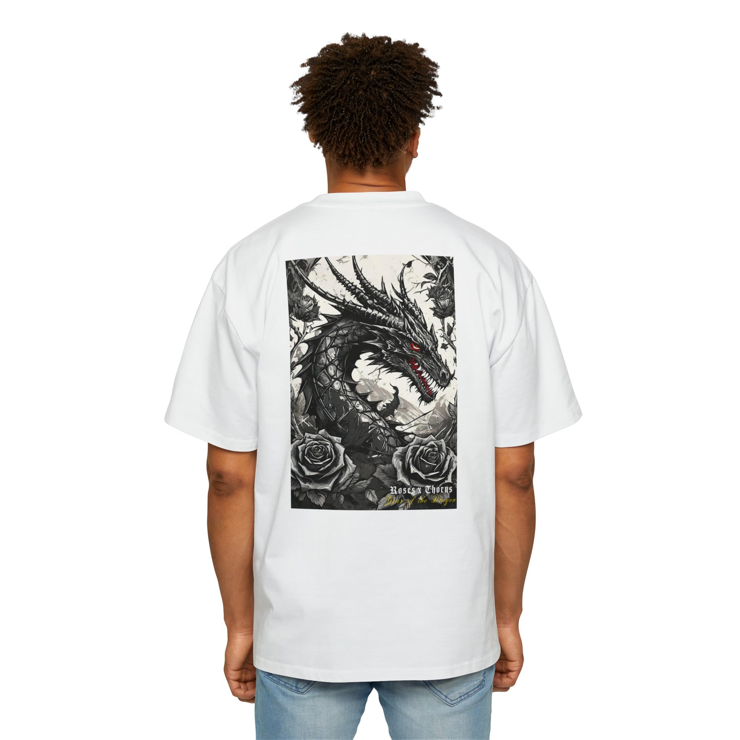 Black Roses x Thorns Year of the Dragon Oversized Tee