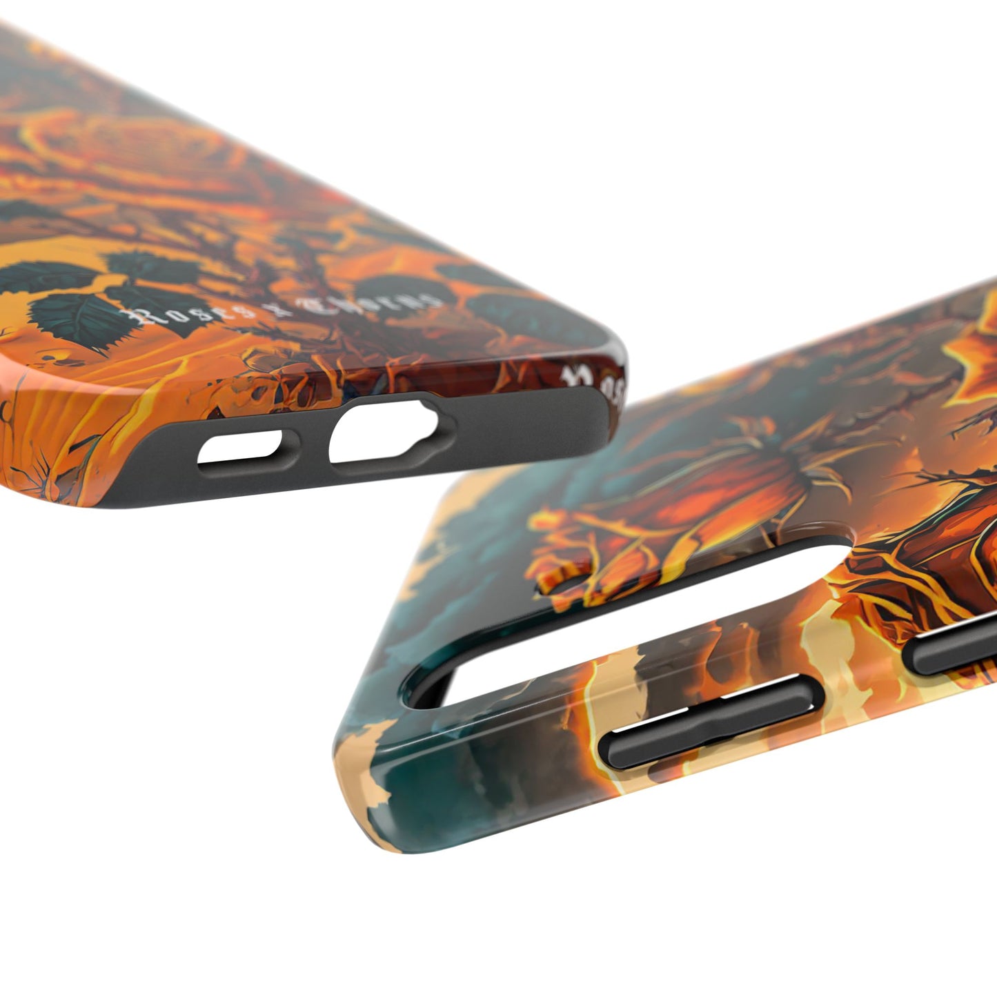 Orange Desert Roses x Thorns Phone Cases