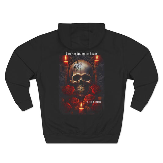 Red Skull Roses x Thorns Fleece Hoodie