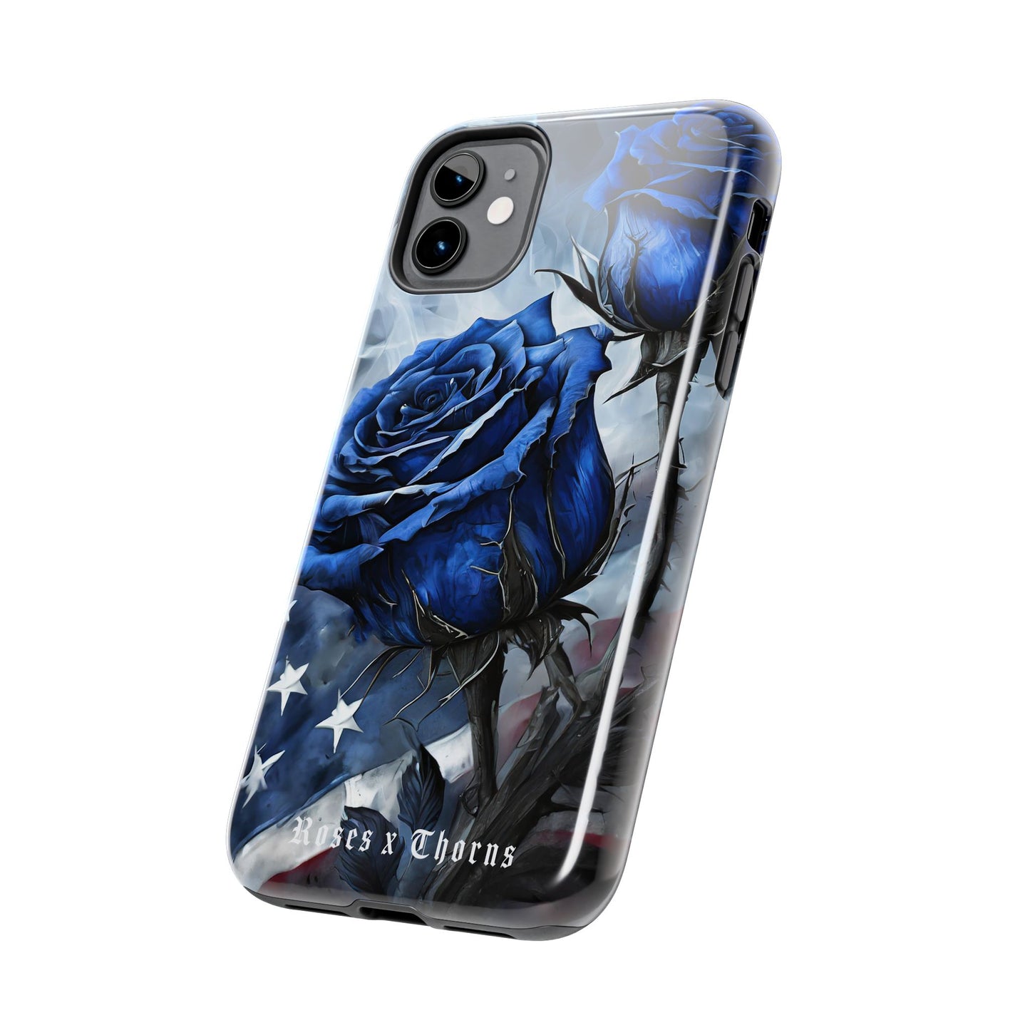 American Blue Roses x Thorns Phone Cases