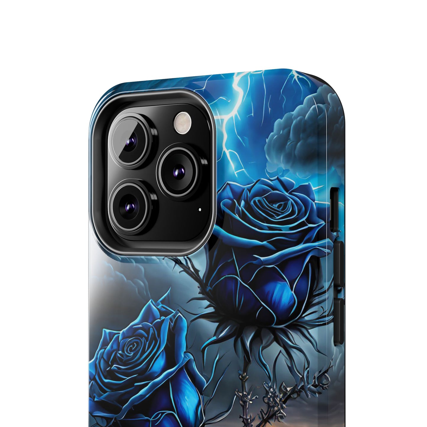 Blue Desert Roses x Thorns Phone Cases