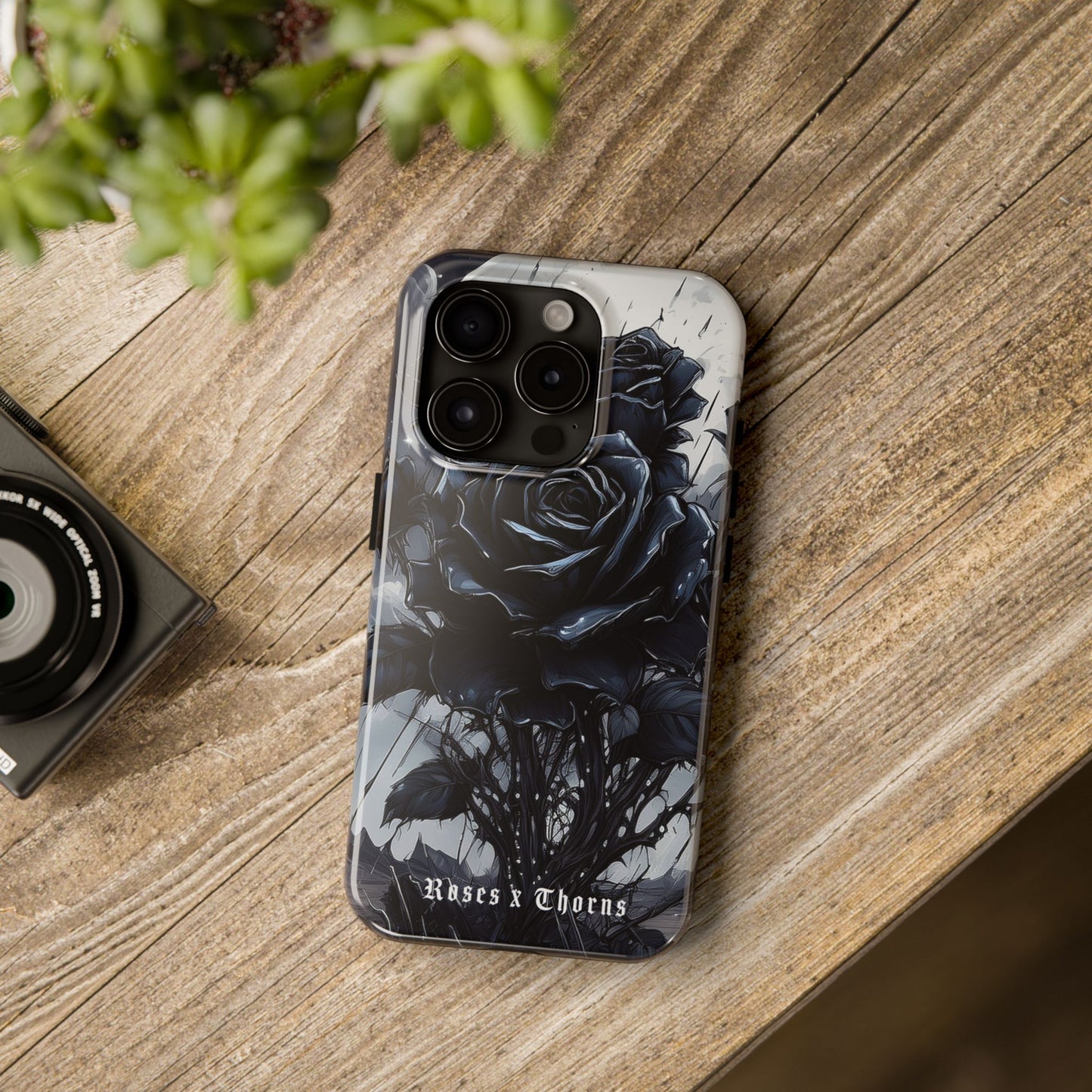 Black Desert Roses x Thorns Phone Cases