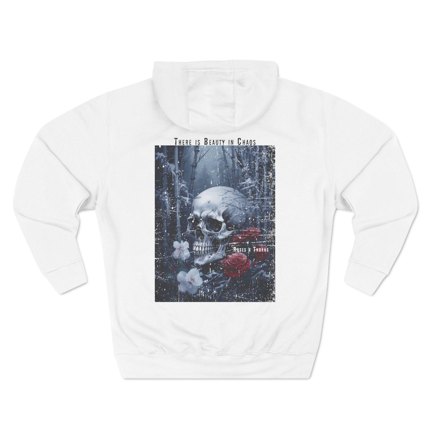 Snow Skull x Roses x Thorns Fleece Hoodie