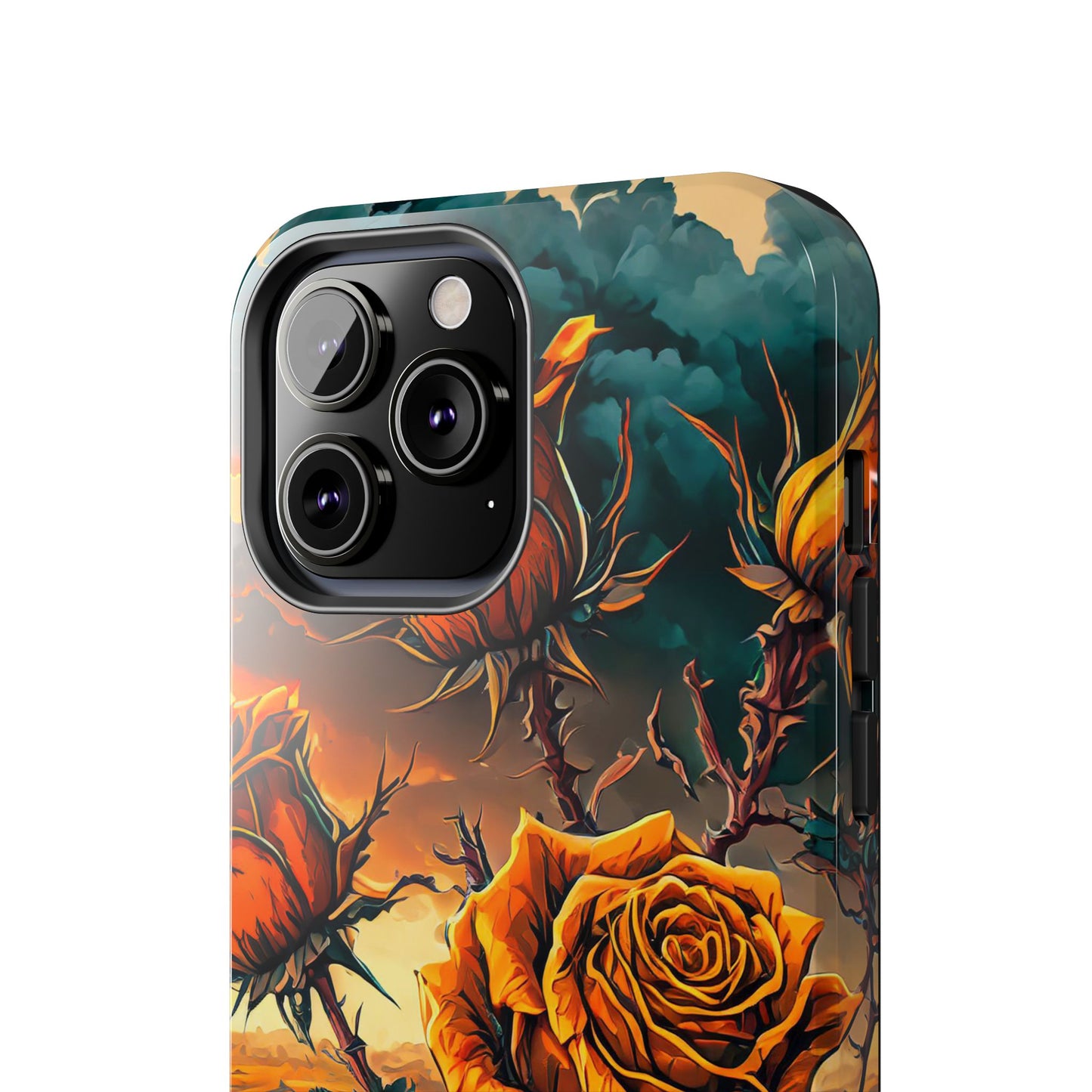 Orange Desert Roses x Thorns Phone Cases