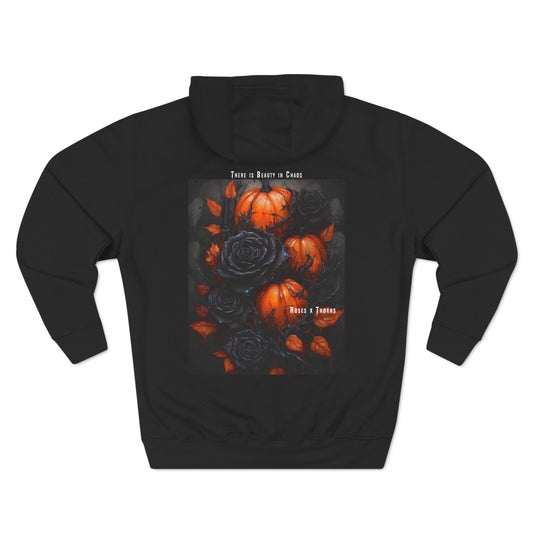 Black Roses x Pumpkins x Thorns Fleece Hoodie