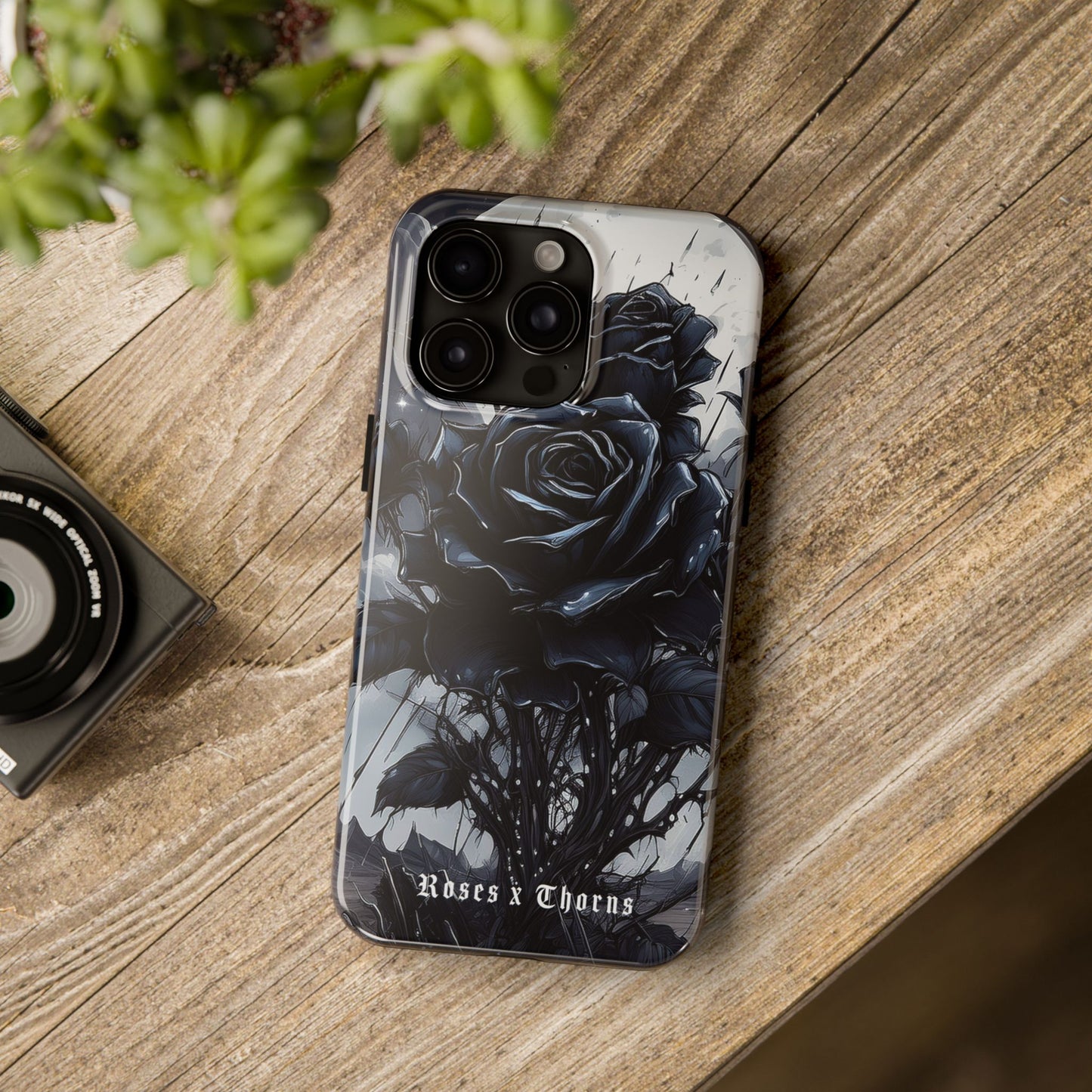 Black Desert Roses x Thorns Phone Cases