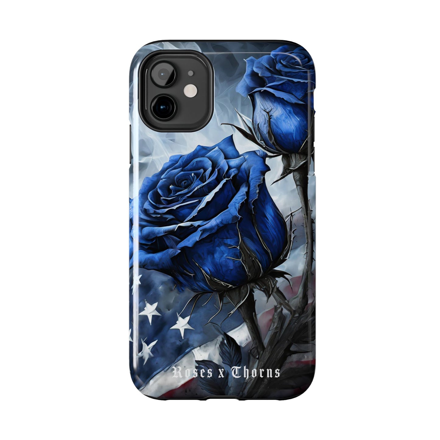 American Blue Roses x Thorns Phone Cases