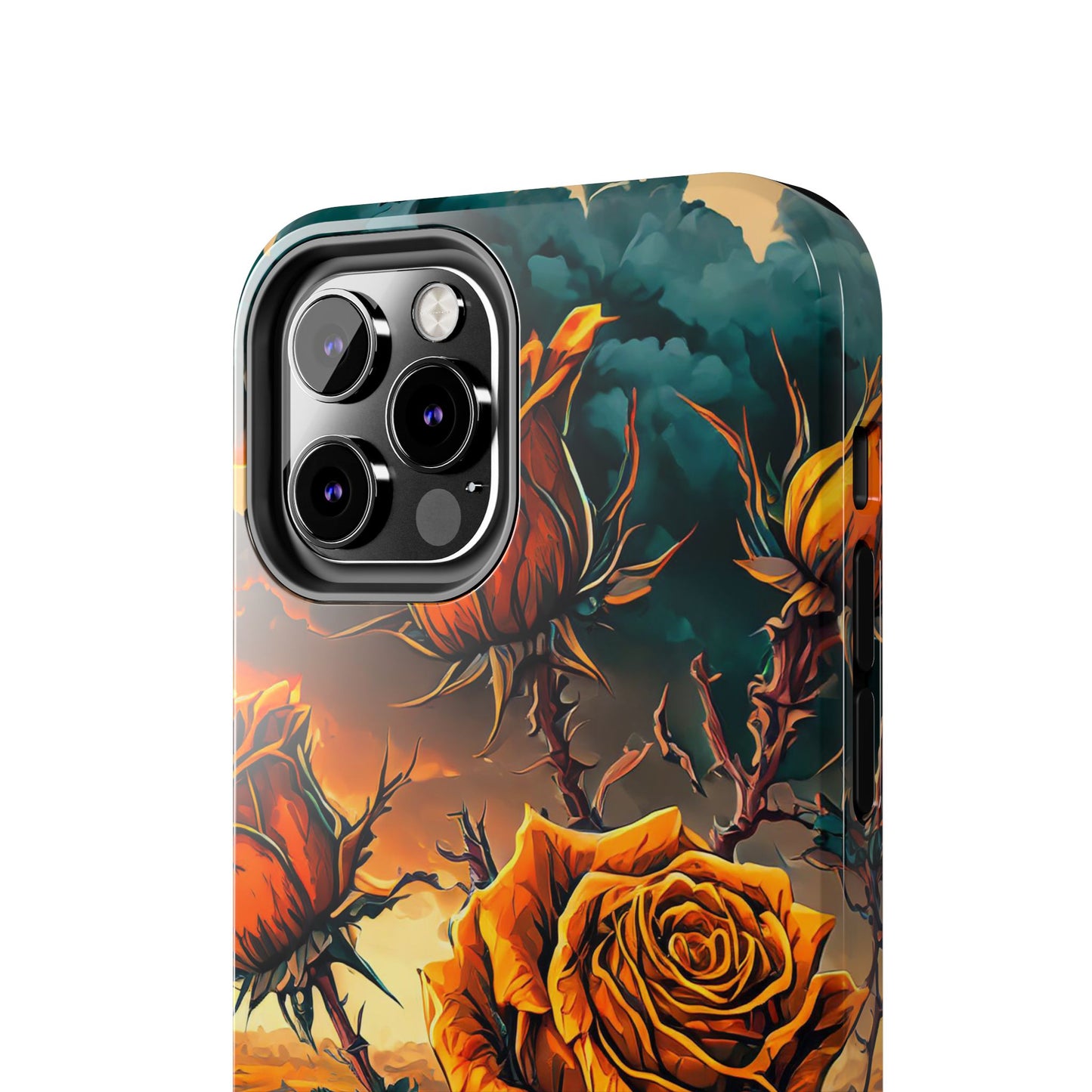 Orange Desert Roses x Thorns Phone Cases