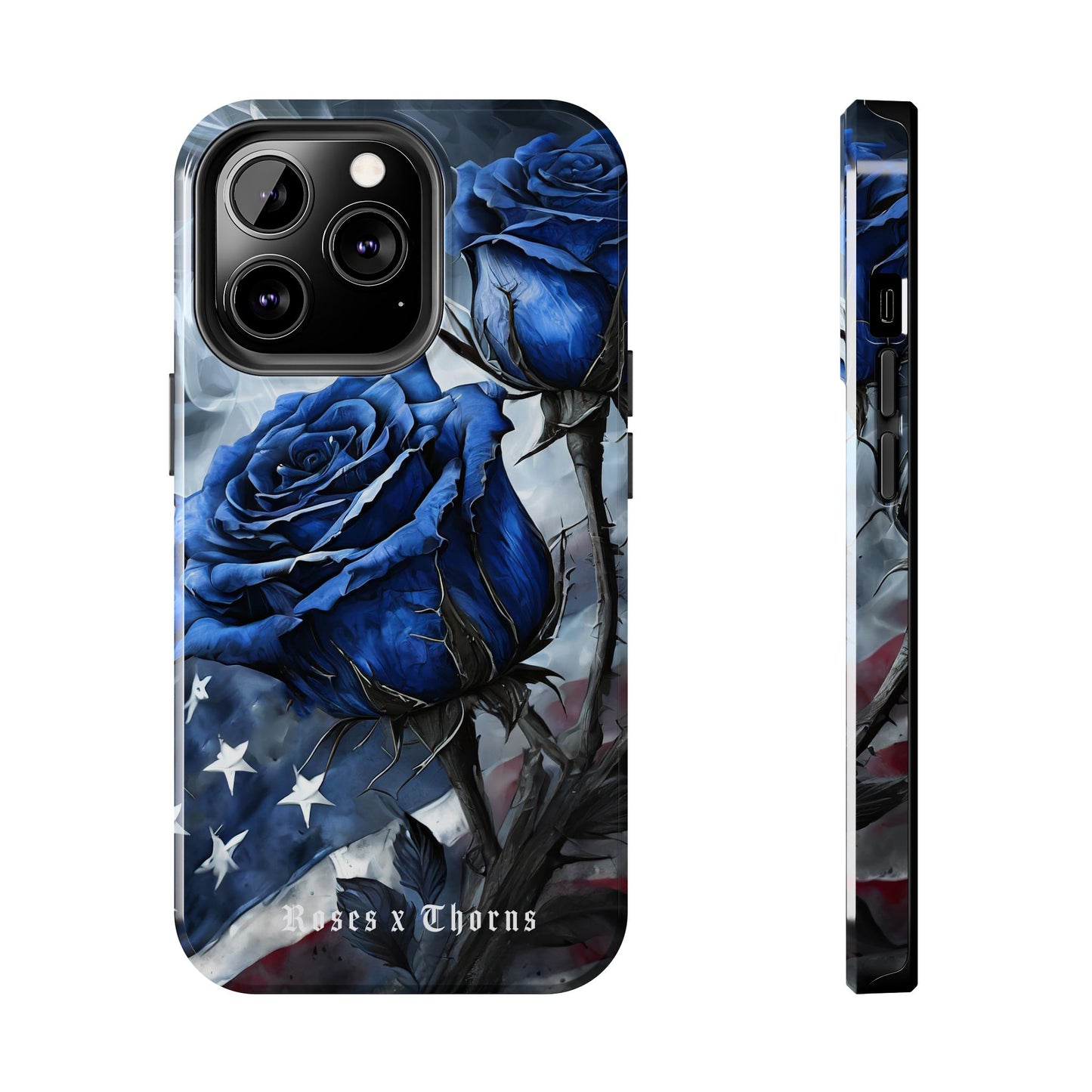 American Blue Roses x Thorns Phone Cases