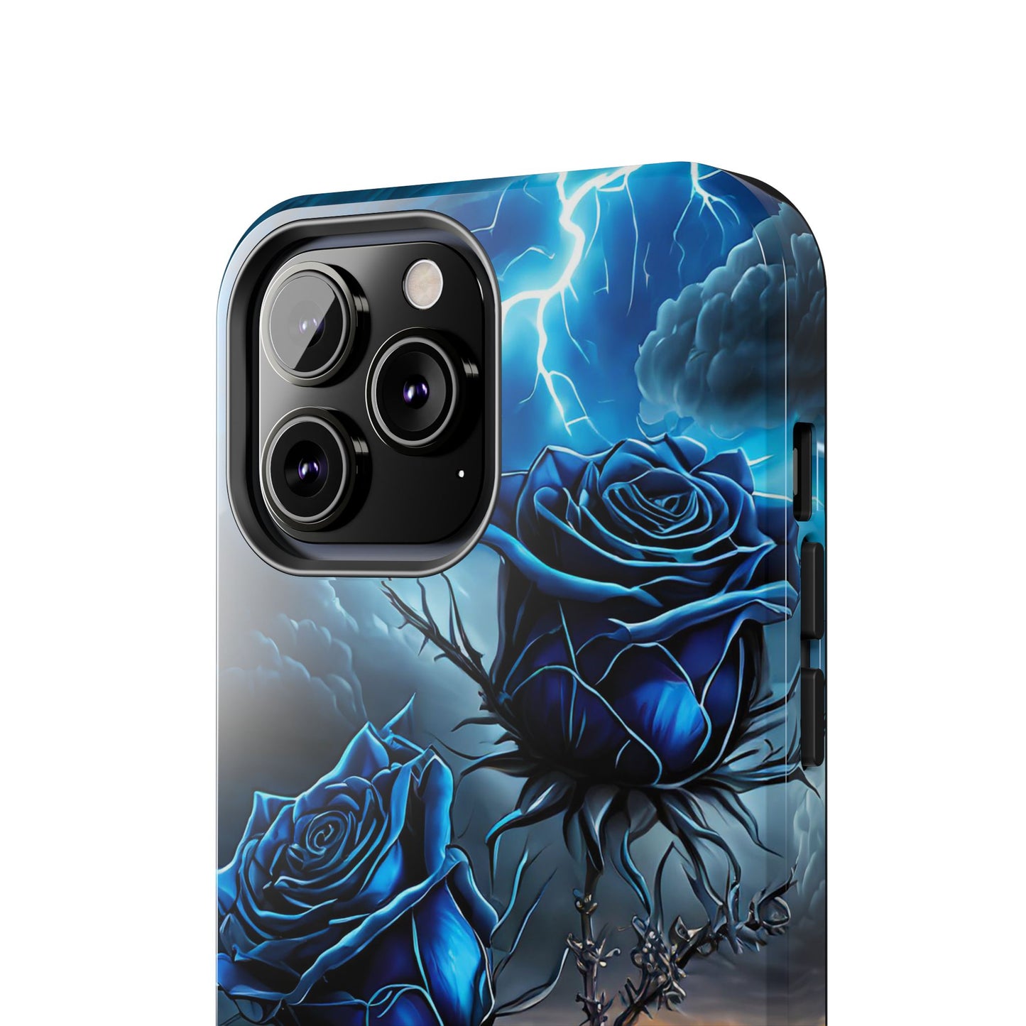 Blue Desert Roses x Thorns Phone Cases