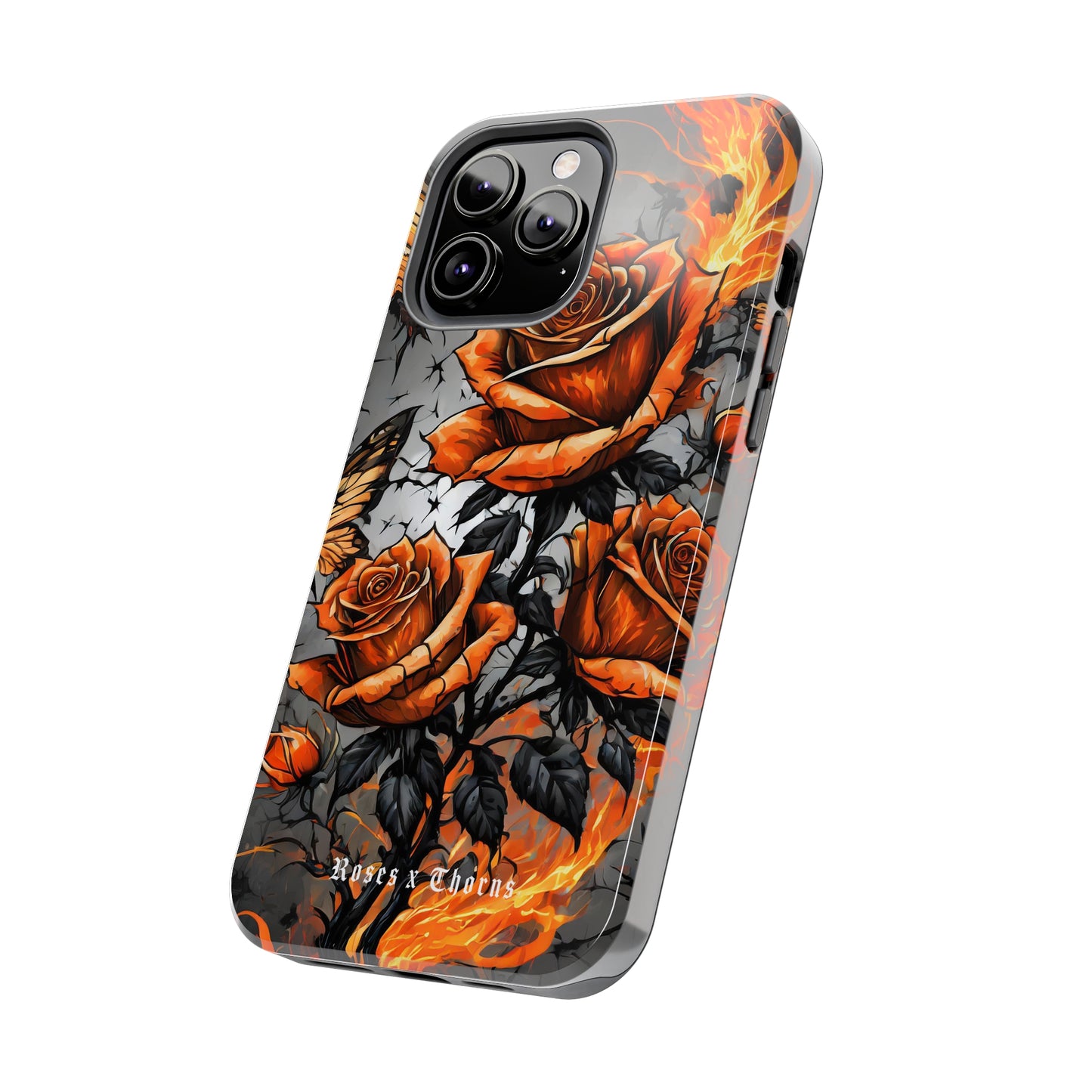 Orange Roses x Thorns Tough Phone Cases