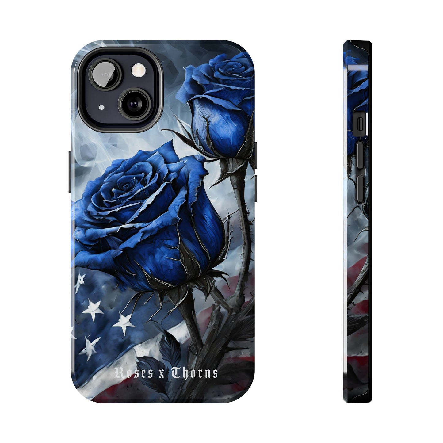 American Blue Roses x Thorns Phone Cases