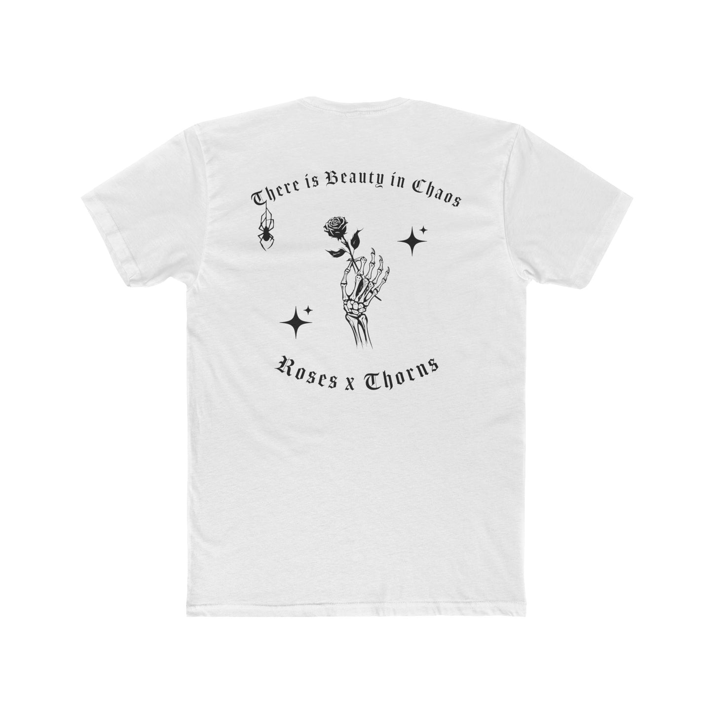 Single Rose Roses x Thorns Cotton Crew Tee