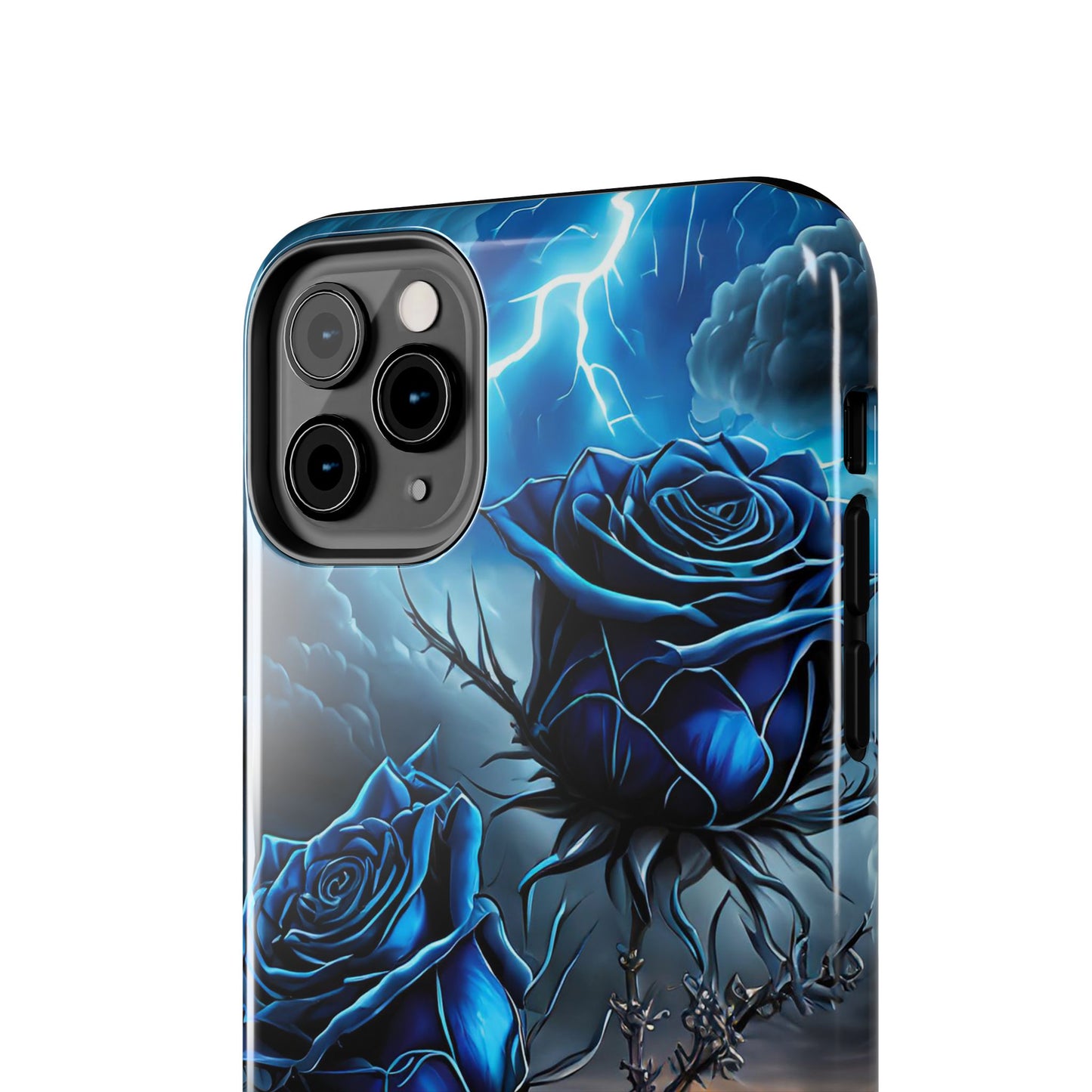 Blue Desert Roses x Thorns Phone Cases