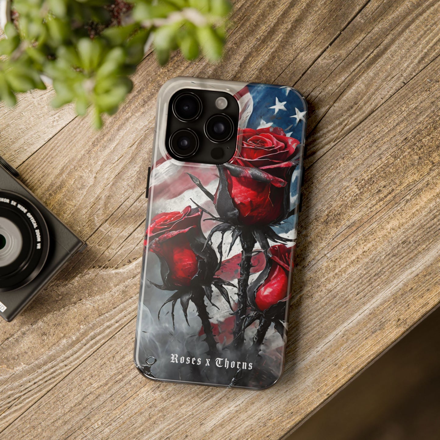 American Red Roses x Thorns Phone Cases