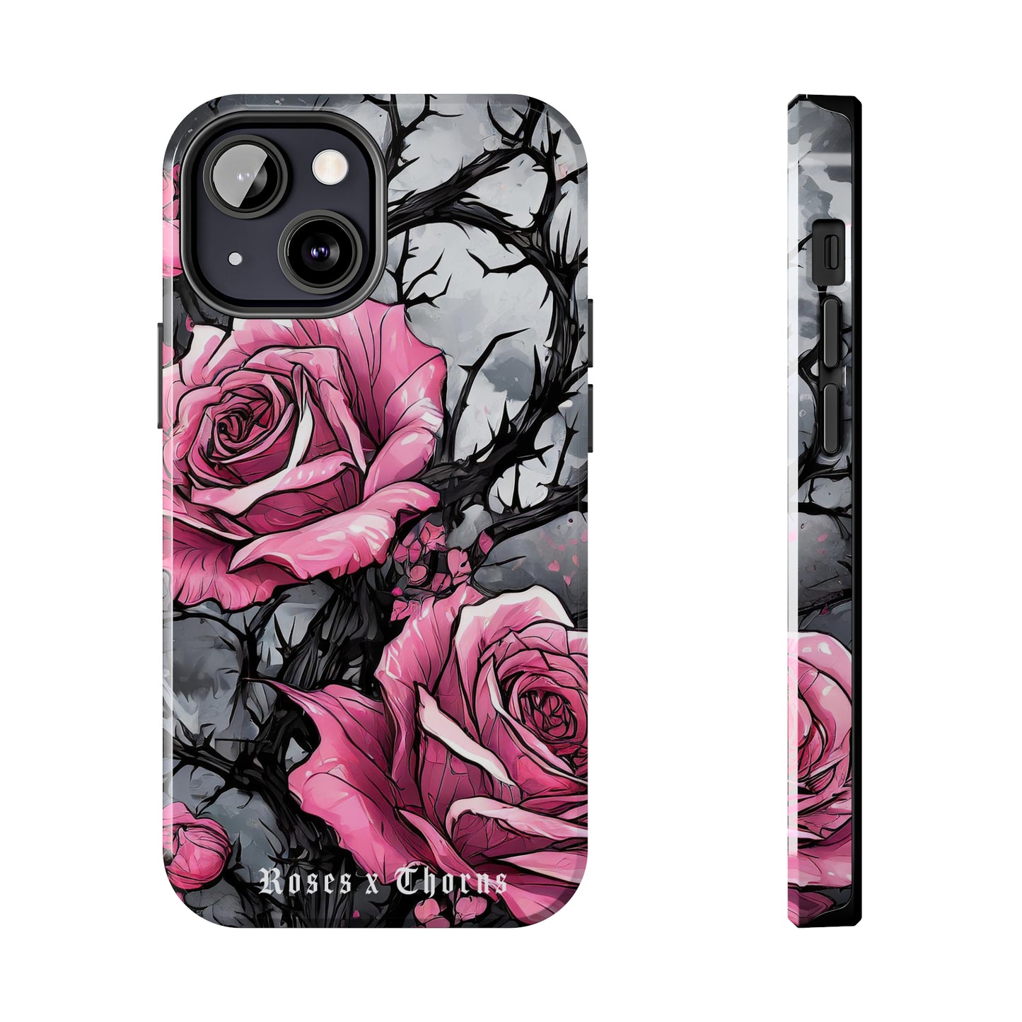 Pink Roses x Thorns Tough Phone Cases