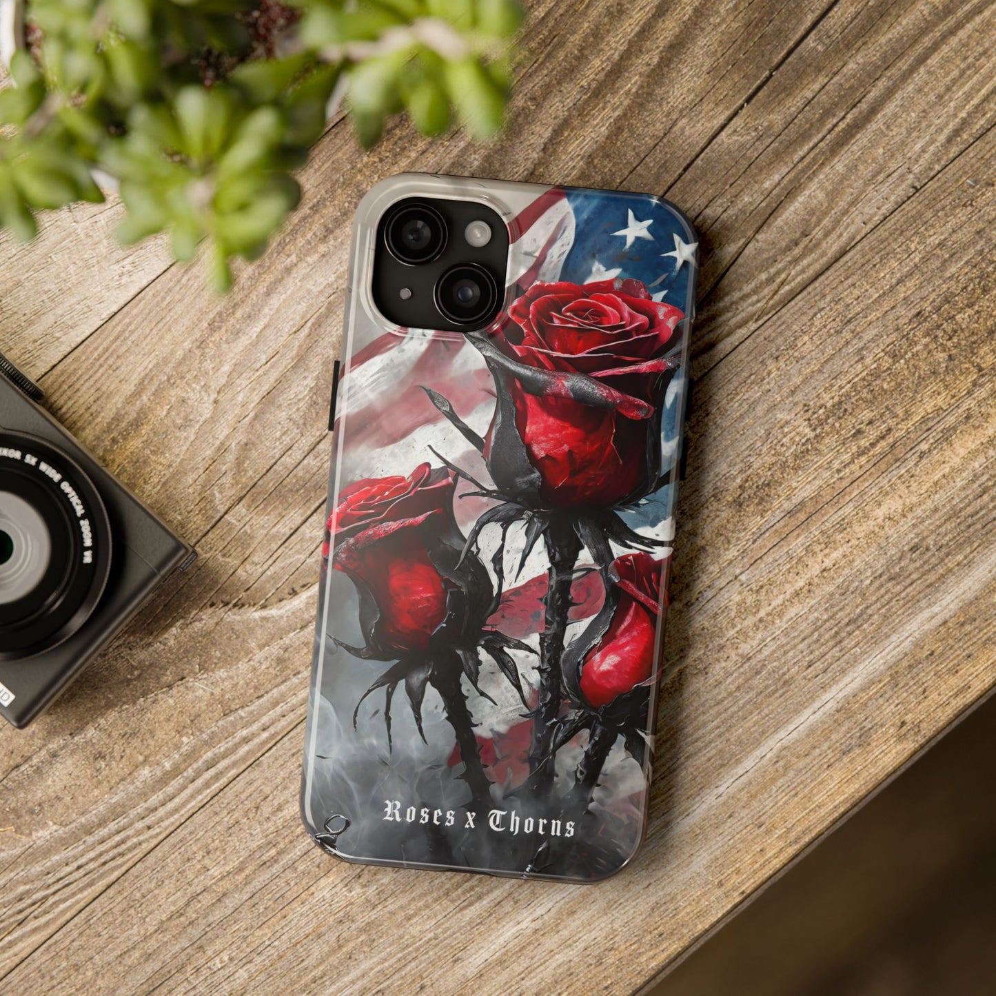 American Red Roses x Thorns Phone Cases