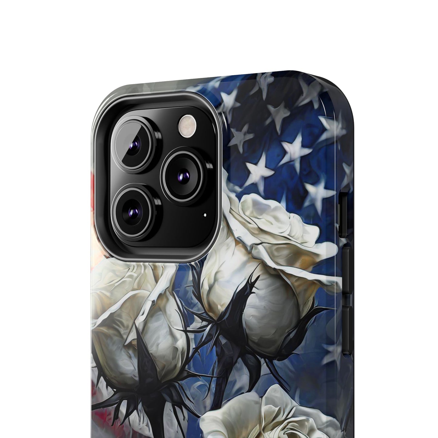 American White Roses x Thorns Phone Cases