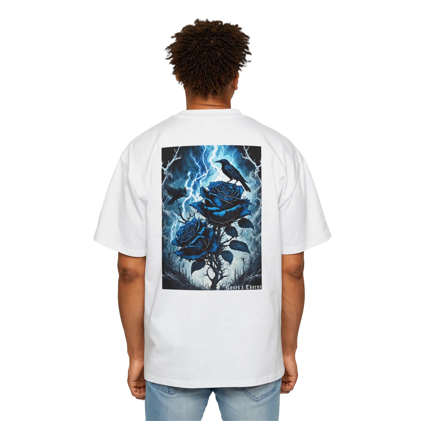 Blue Roses x Thorns Heavy Oversized Tee