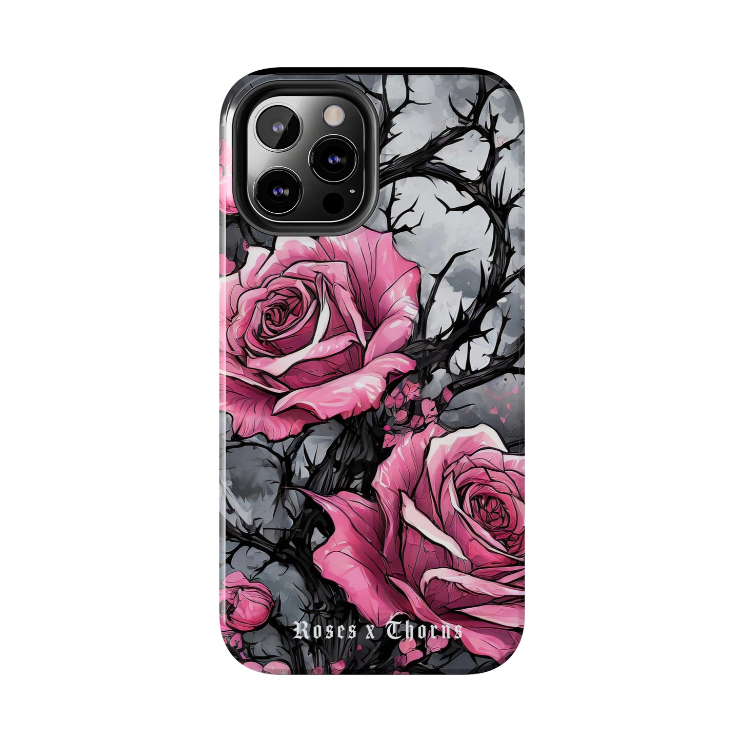 Pink Roses x Thorns Tough Phone Cases