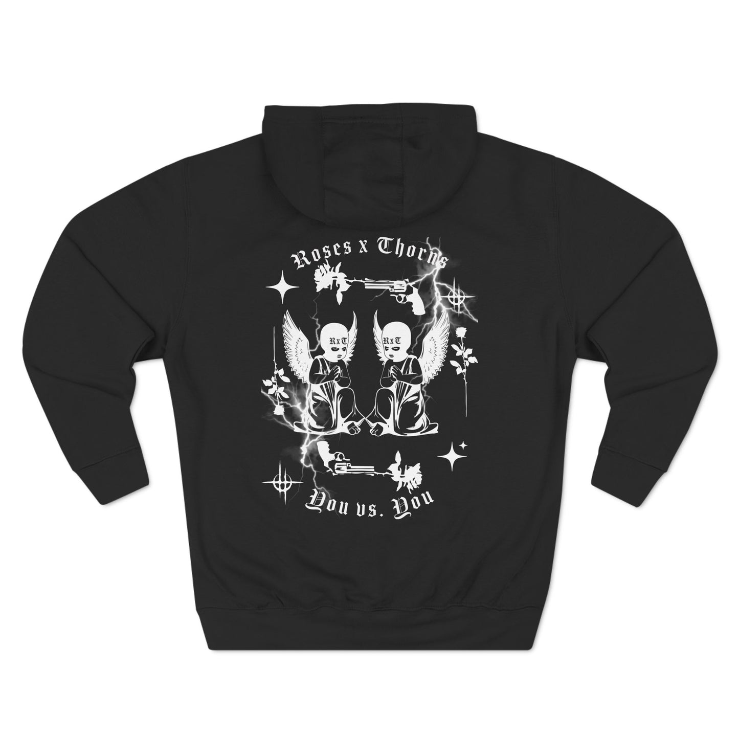 Cherubs x Roses x Thorns Three-Panel Fleece Hoodie