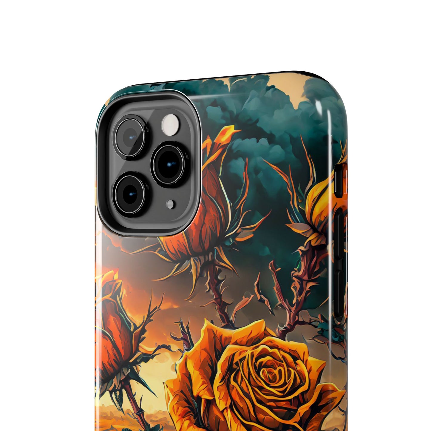 Orange Desert Roses x Thorns Phone Cases