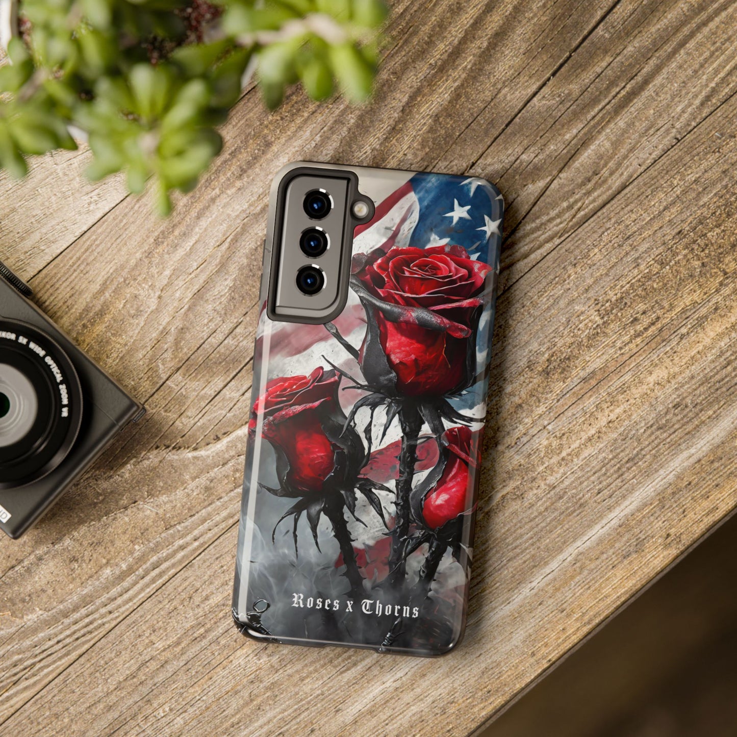 American Red Roses x Thorns Phone Cases