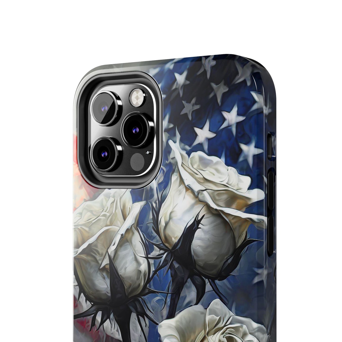 American White Roses x Thorns Phone Cases