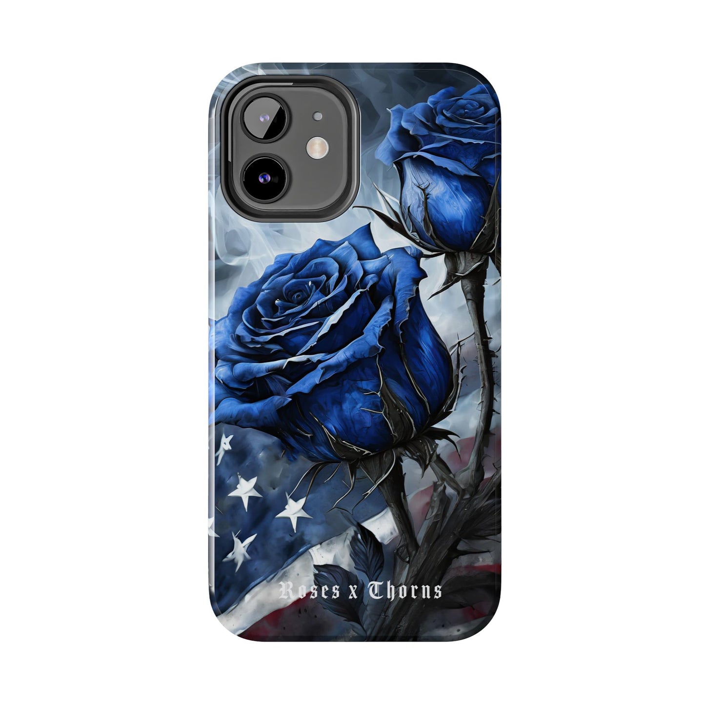 American Blue Roses x Thorns Phone Cases