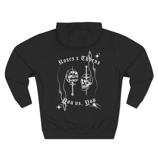 You Vs You Roses x Thorns Three-Panel Fleece Hoodie