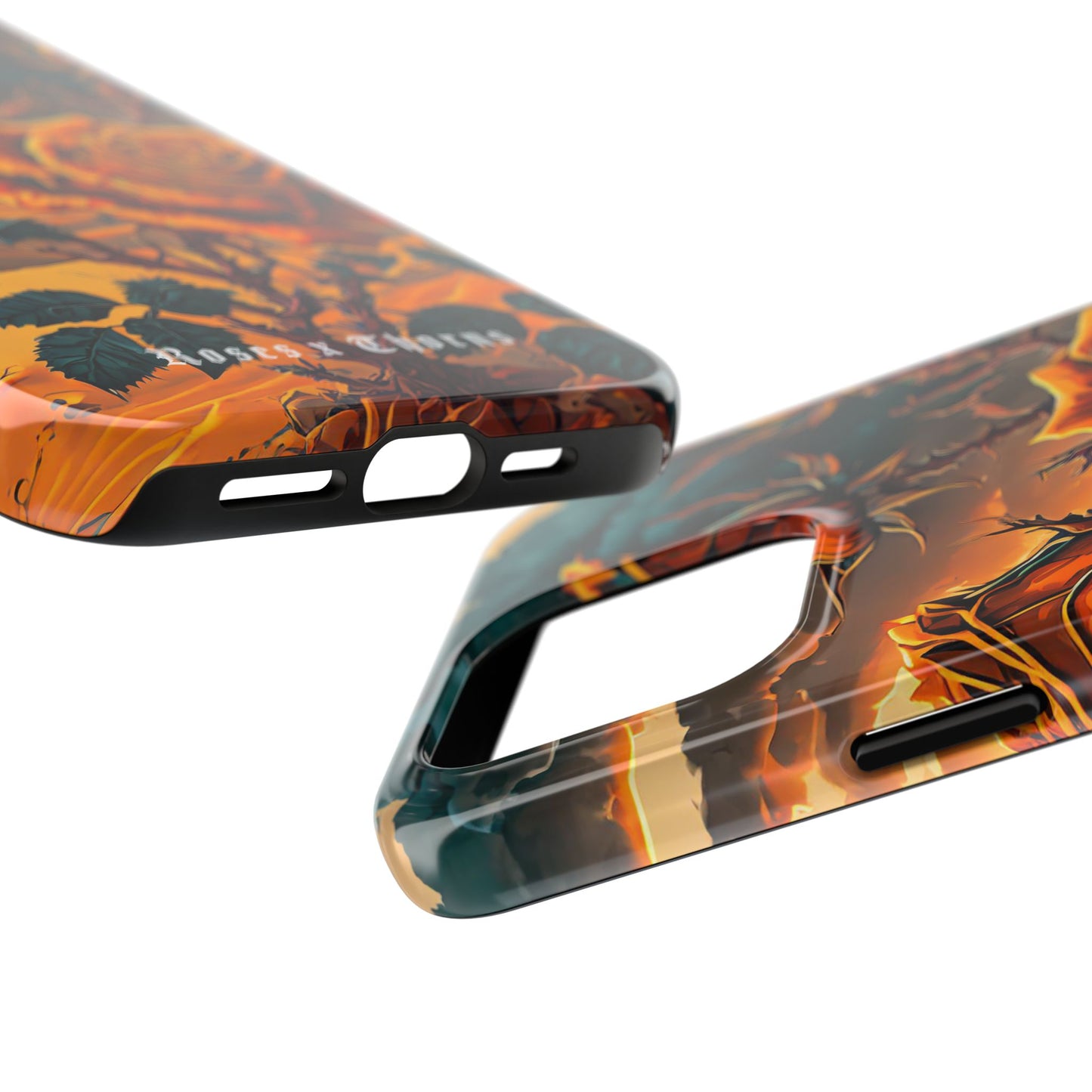 Orange Desert Roses x Thorns Phone Cases