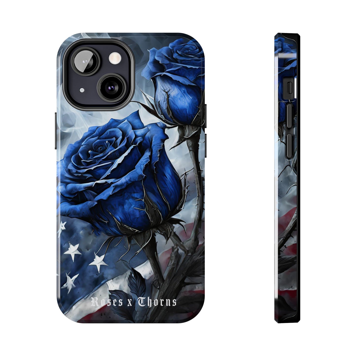 American Blue Roses x Thorns Phone Cases