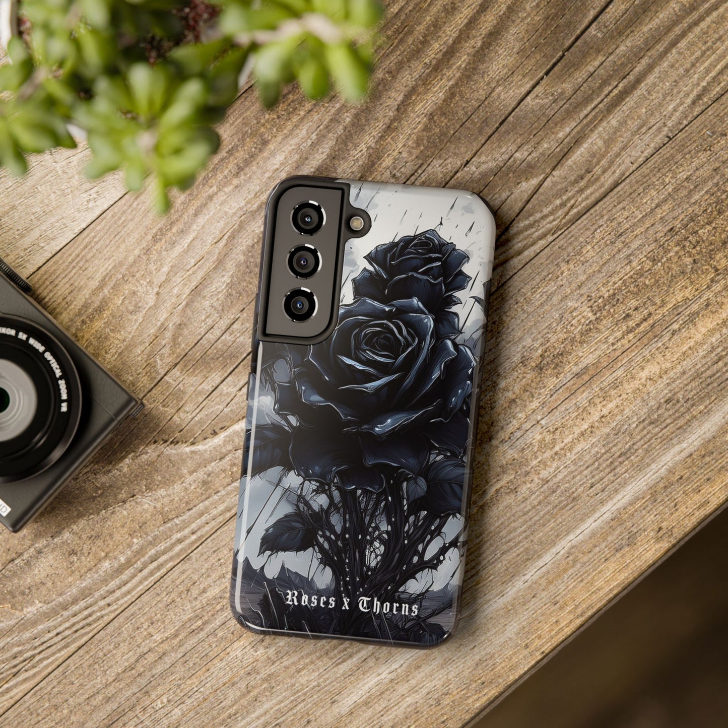 Black Desert Roses x Thorns Phone Cases