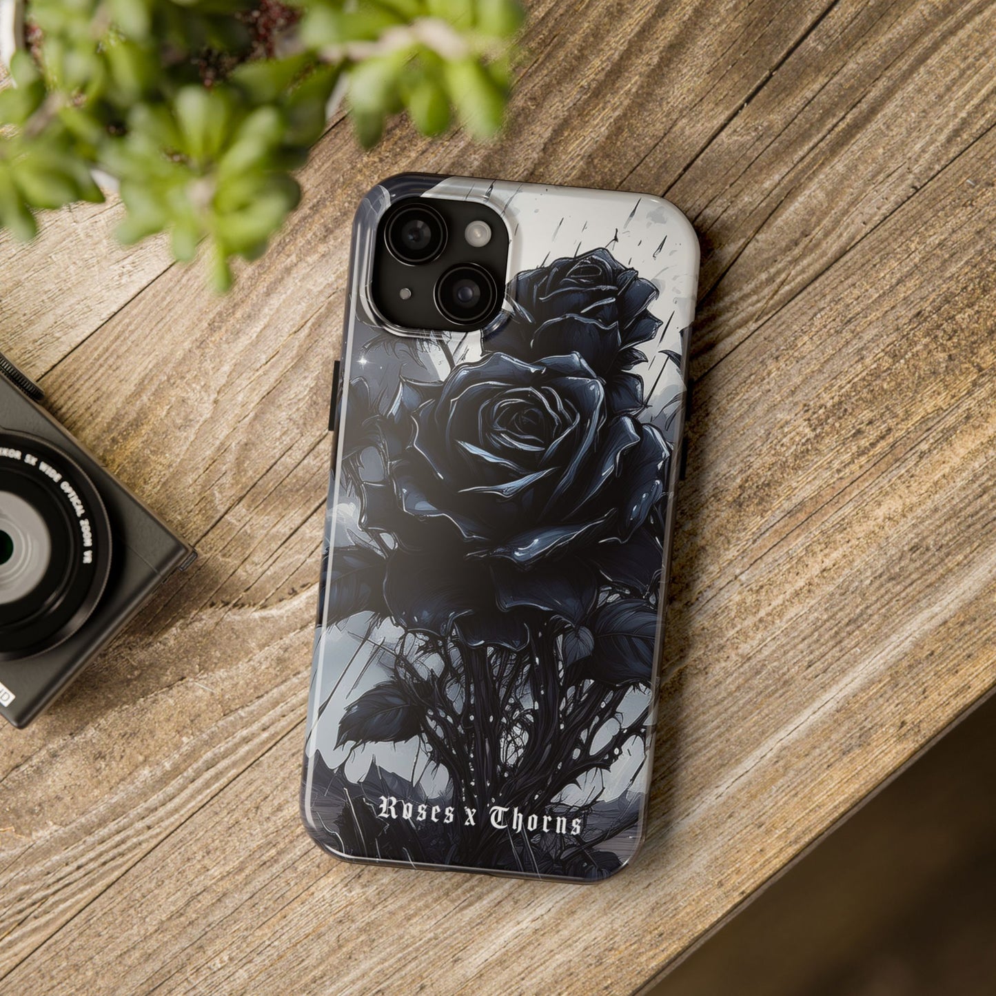 Black Desert Roses x Thorns Phone Cases