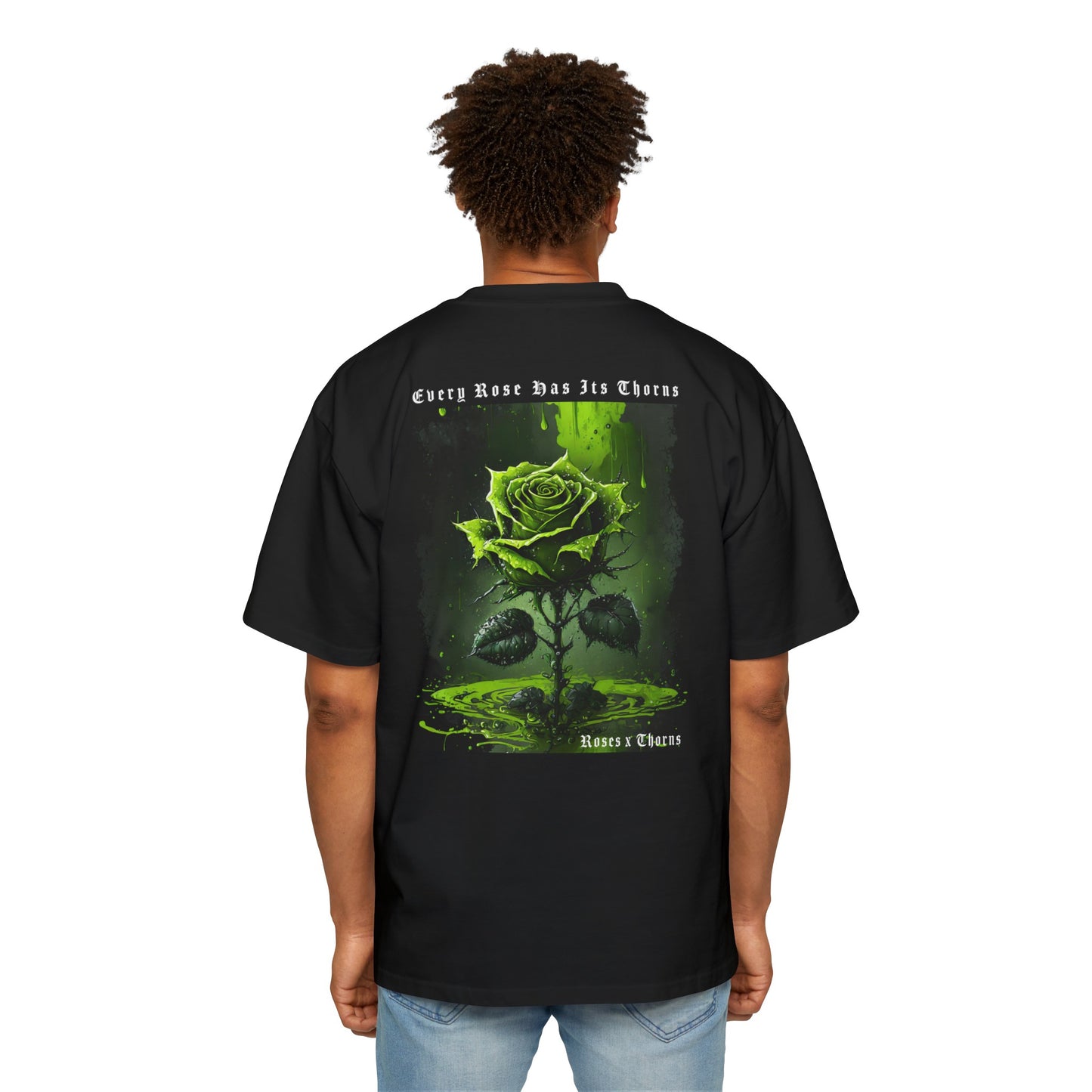 Toxic Roses x Thorns Heavy Oversized Tee