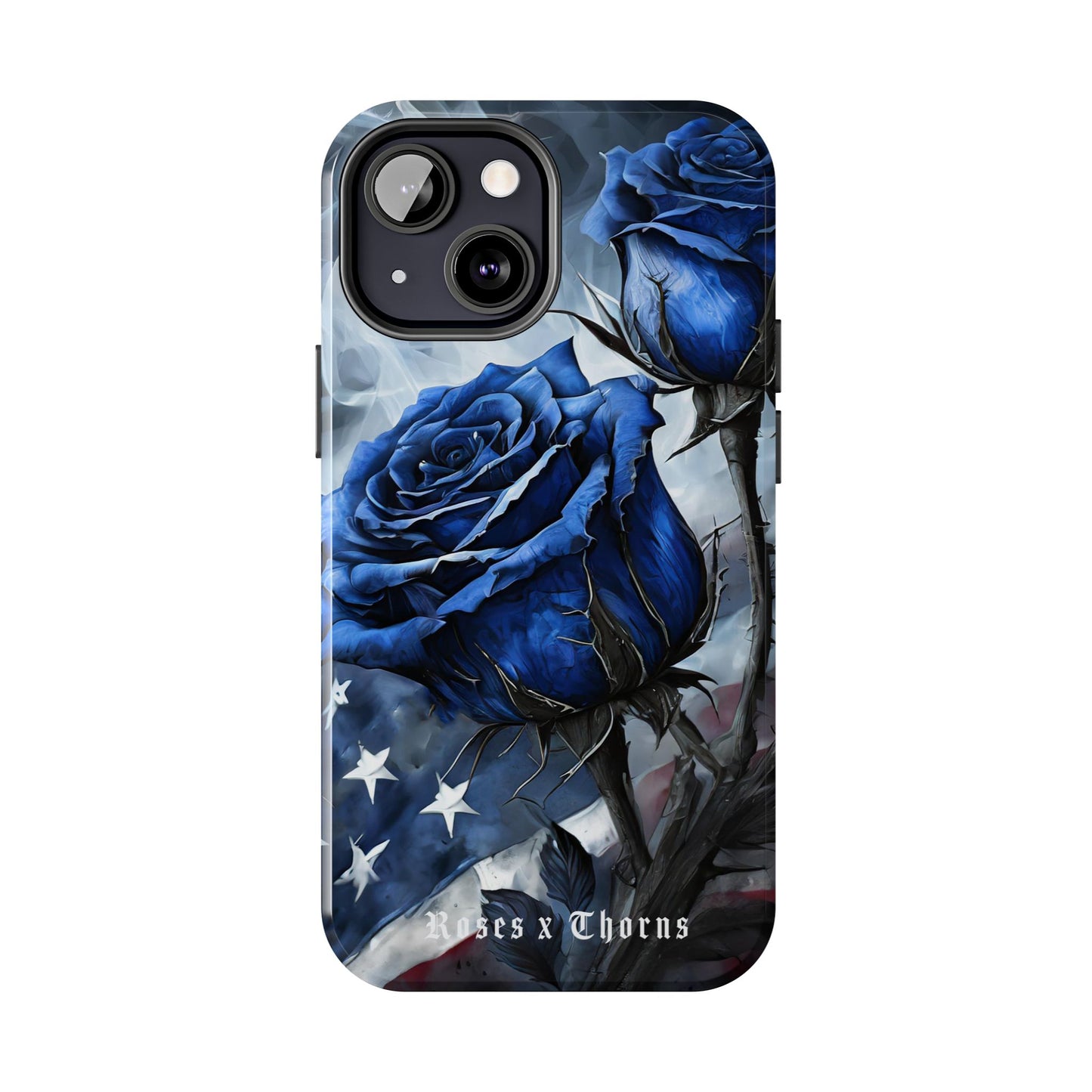 American Blue Roses x Thorns Phone Cases