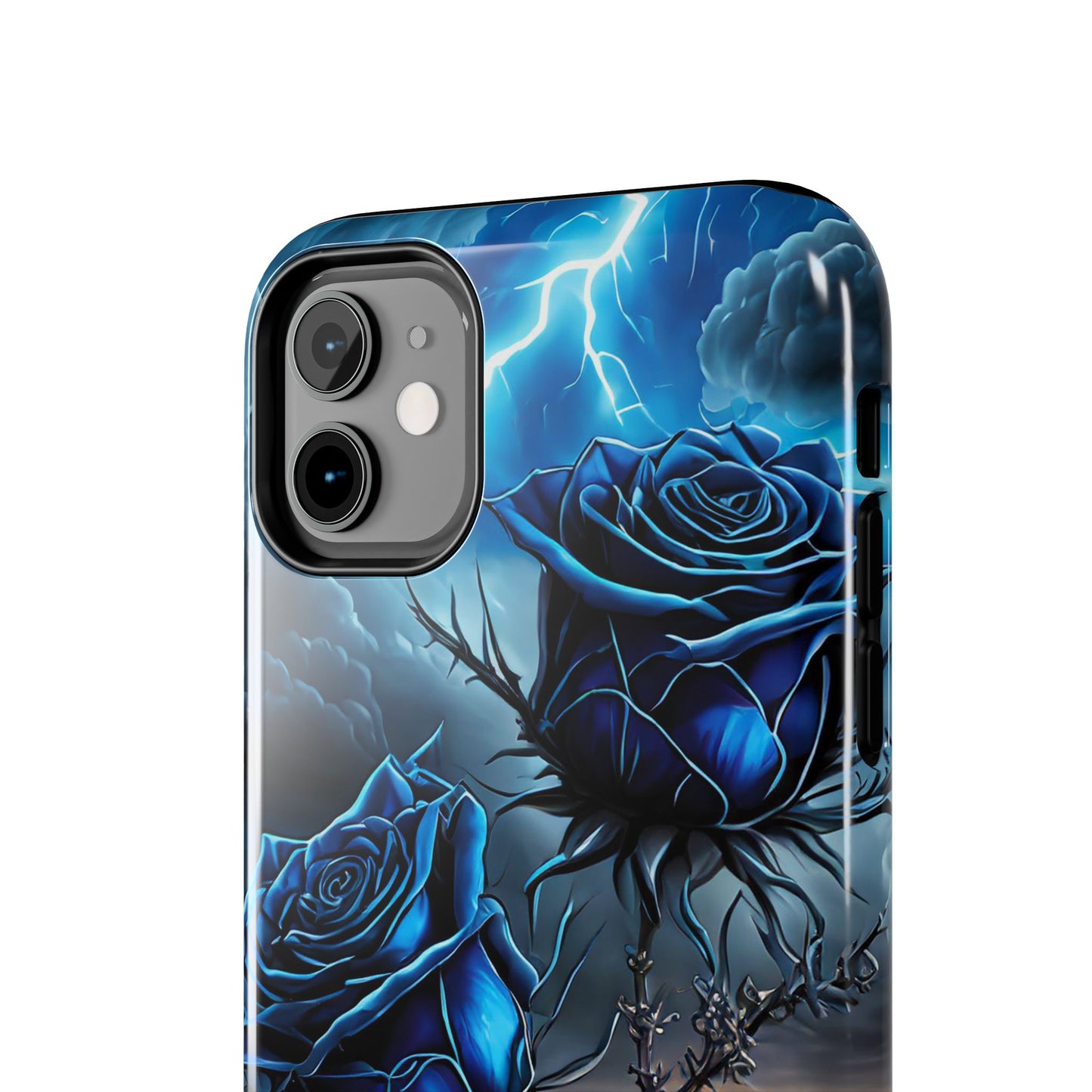 Blue Desert Roses x Thorns Phone Cases