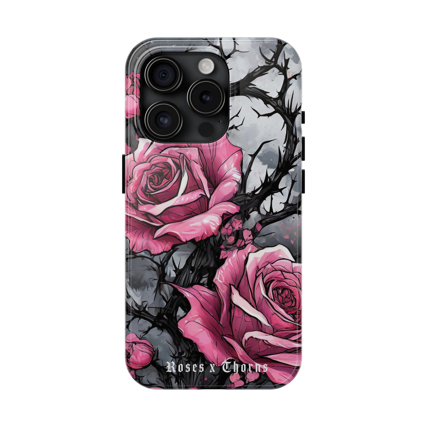 Pink Roses x Thorns Tough Phone Cases