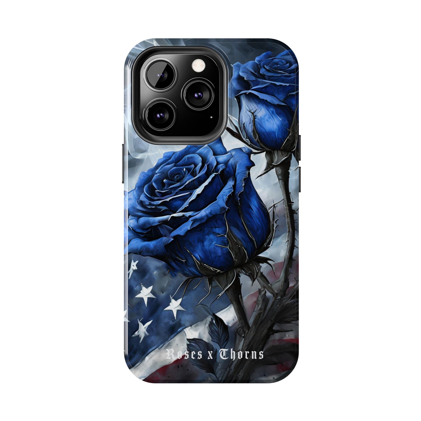 American Blue Roses x Thorns Phone Cases