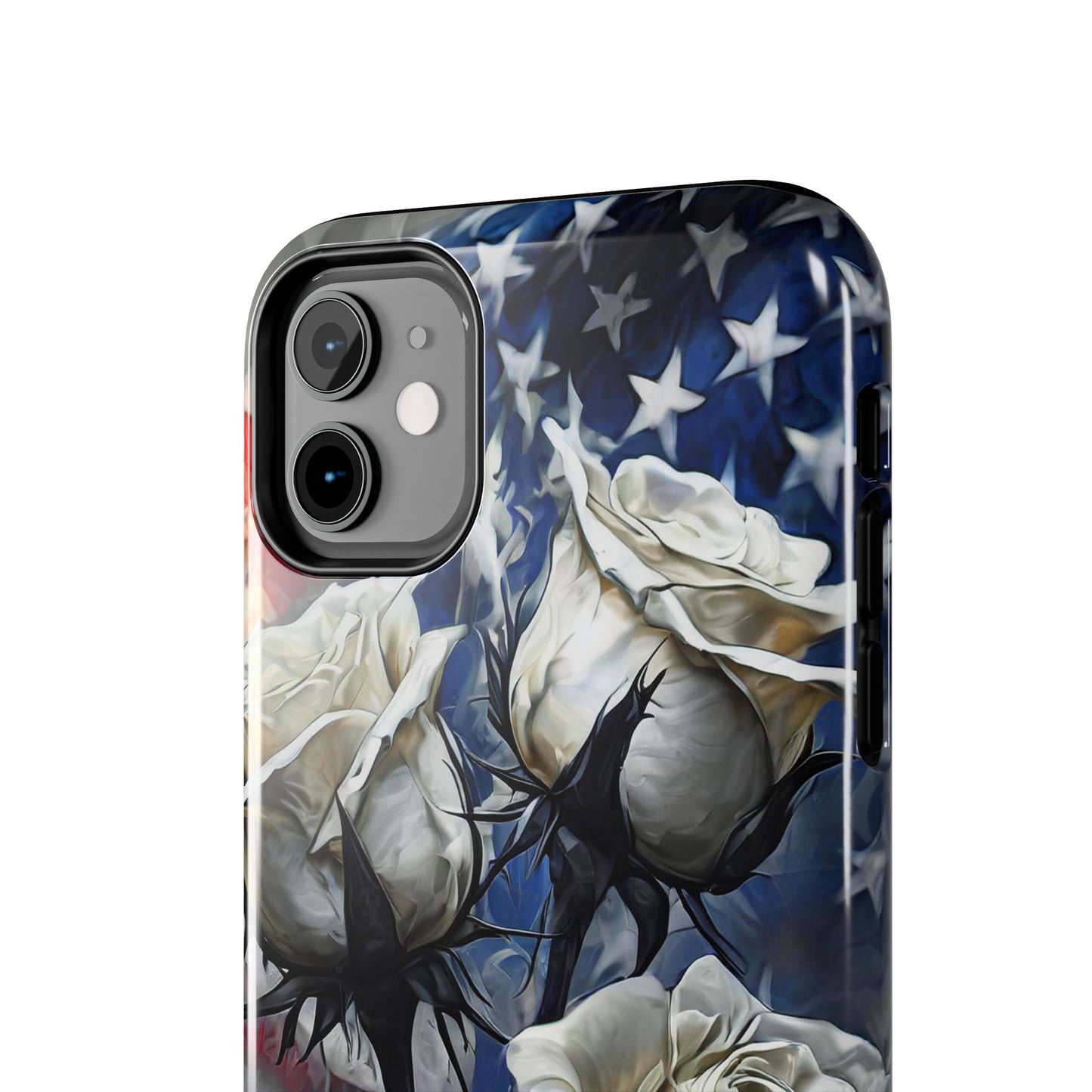 American White Roses x Thorns Phone Cases