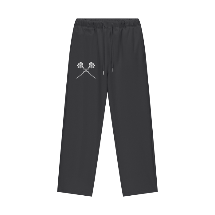 Roses x Thorns Logo Fleece Lined Straight Leg Pants