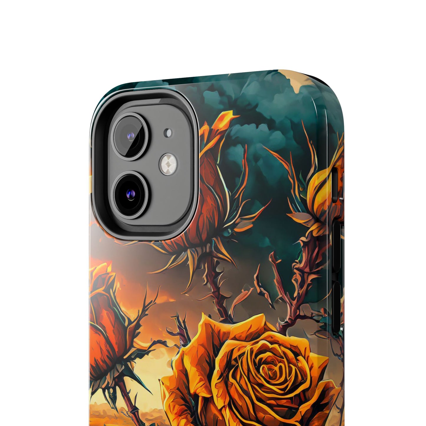 Orange Desert Roses x Thorns Phone Cases