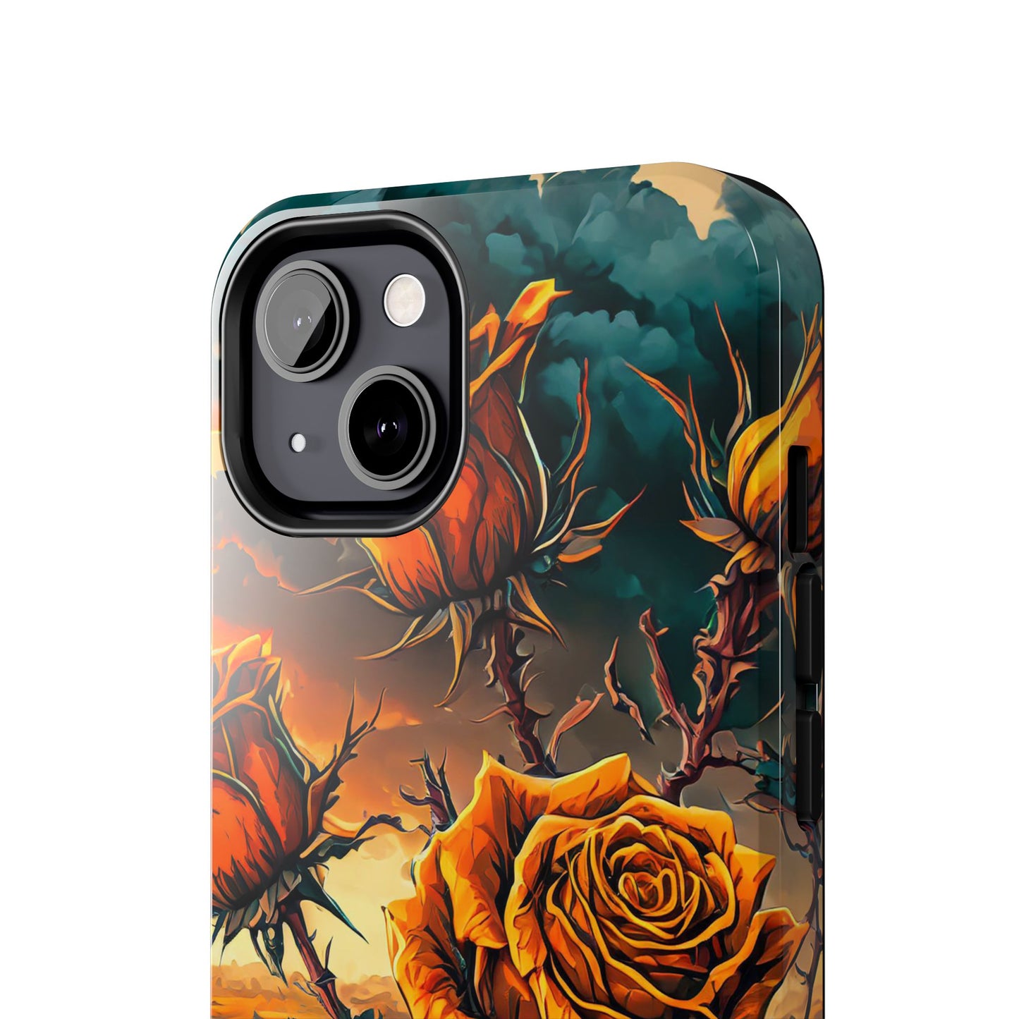 Orange Desert Roses x Thorns Phone Cases