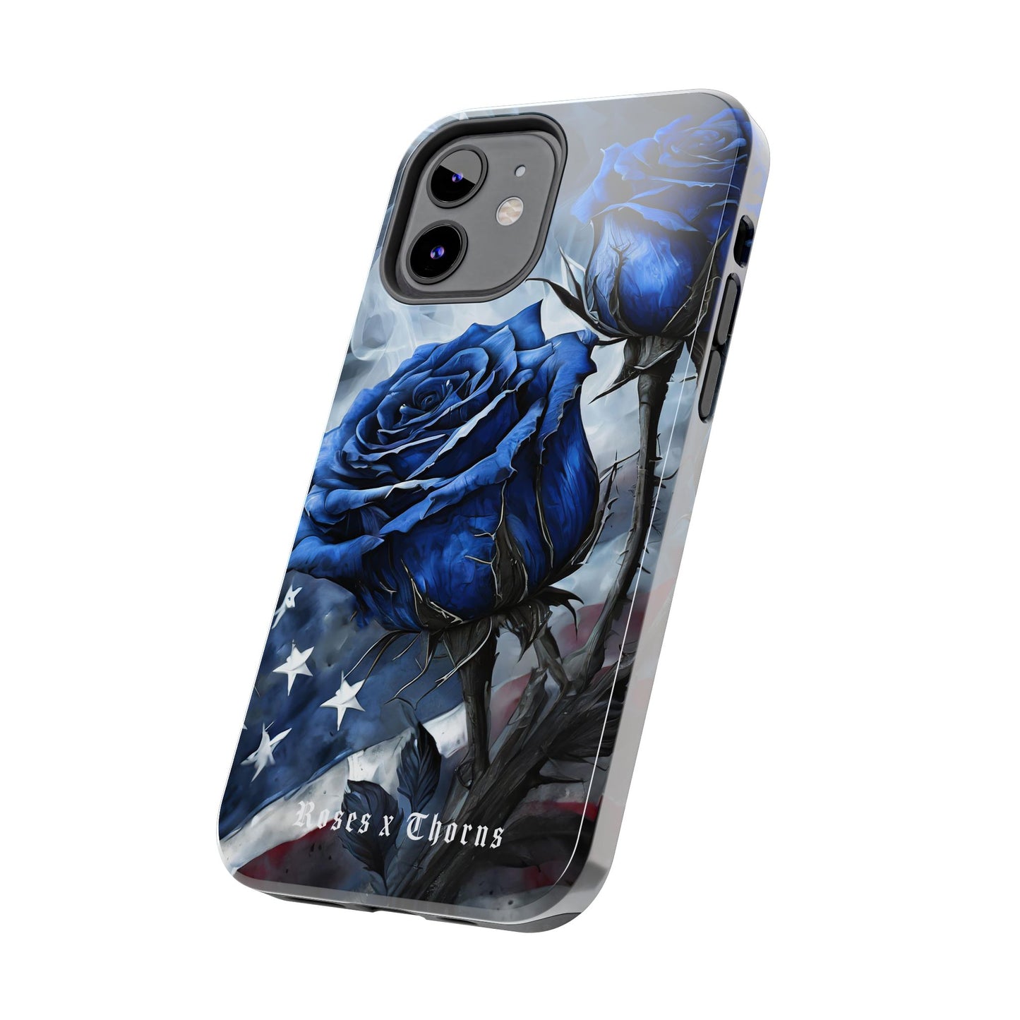 American Blue Roses x Thorns Phone Cases