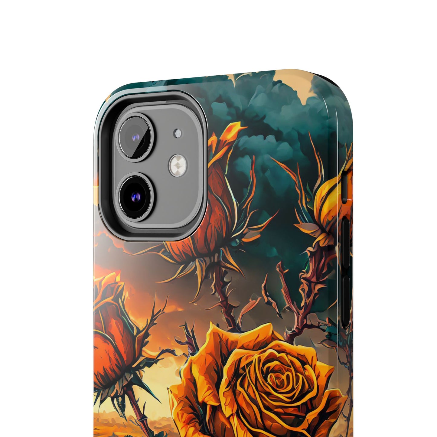 Orange Desert Roses x Thorns Phone Cases