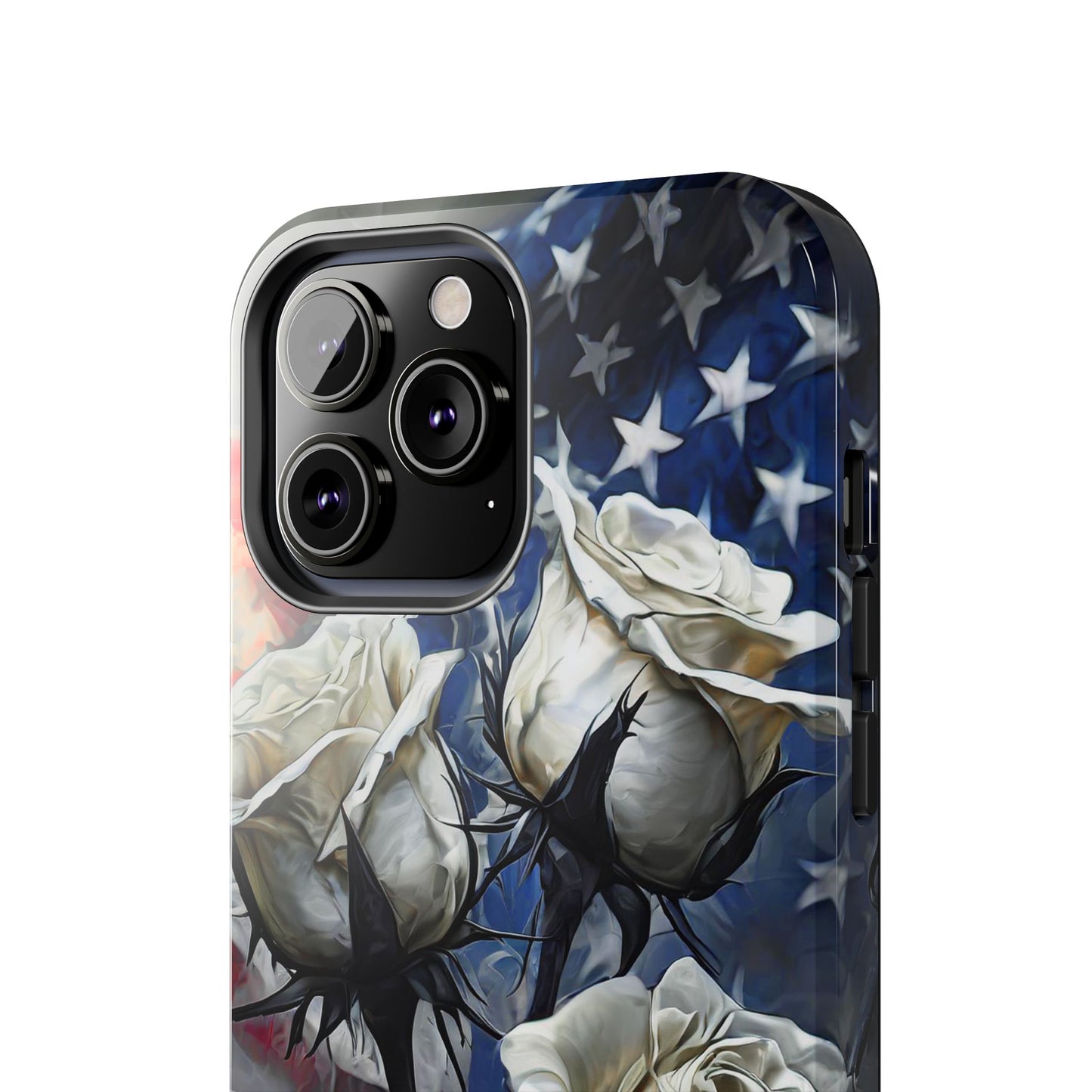 American White Roses x Thorns Phone Cases