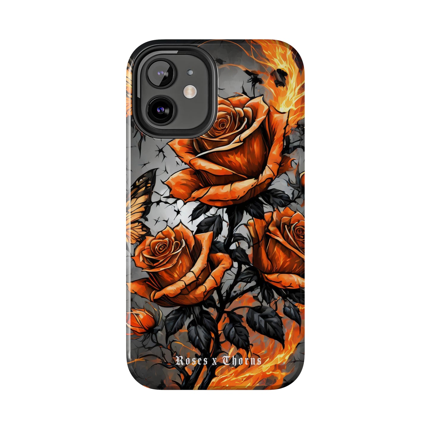 Orange Roses x Thorns Tough Phone Cases