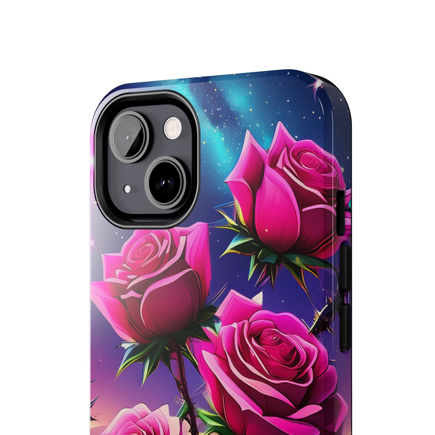 Pink Desert Roses x Thorns Phone Cases